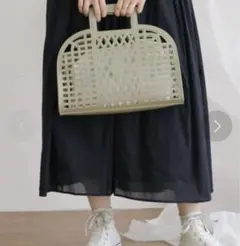 KBF カゴバッグ　グリーン