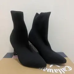 これ以上の値下げなし！ブラックブーツ ヒール8cm サイズ35