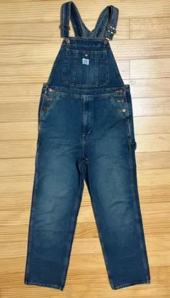 SOMETHING ダークデニム サロペット