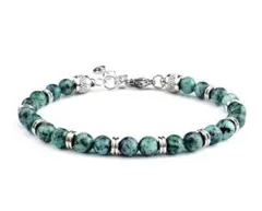 天然ビーズブレスレット、男女兼用、アフリカンターコイズ