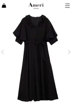 美品　アメリ　FRILL CACHECOEUR DRESS M 完売品 Ameri（アメリ）の「FRILL CACHECOEUR DRESS（ワンピース）」 - WEAR