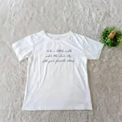 ​anySi　Sエニィスィス　半袖Tシャツ 白 2 クルーネック 英字ロゴのサムネイル