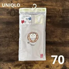 ⭐️新品⭐️ユニクロ リサラーソン ライオン 半袖ボディスーツ ロンパース 70