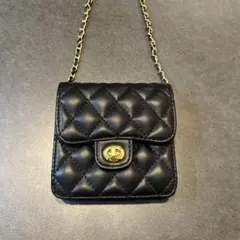 キルティングスクエアチェーンショルダーバッグ送料無料