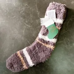 ジェラートピケオム★ホリデーコレクション★ルームソックス★ボーダーソックス