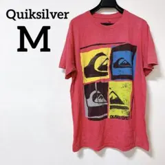 Quiksilver グラフィックプリント Tシャツ 【M】 ピンク