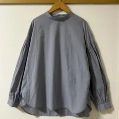 【SALE】7-IDconcept ⭐️ 春物　ブラウス　プルオーバー　長袖　水色のサムネイル