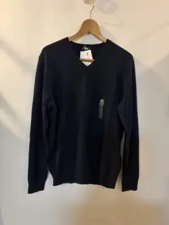 ユニクロ　カシミヤセーター　ネイビー