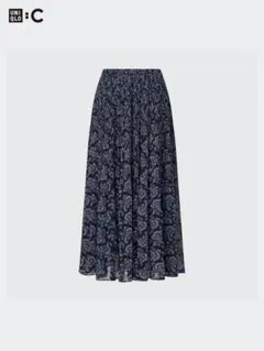 UNIQLO C シフォンプリーツスカート M