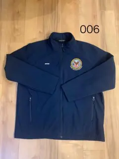 [006]アメカジ古着CROSSLANDネイビー 裏ボアナイロンジャケット2XL