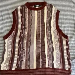 kutir クレイジーパターン ニットベスト Mサイズ