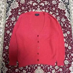 90s ランズエンド ワッフルカーディガン コットン