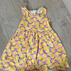 H&M レモン柄 ノースリーブワンピース 6-8Y