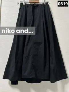 m*r様 0619 niko and... フレアスカート　ブラック