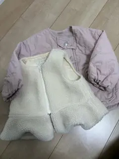 プティマイン　キルティングジャケット　インナーベスト付き