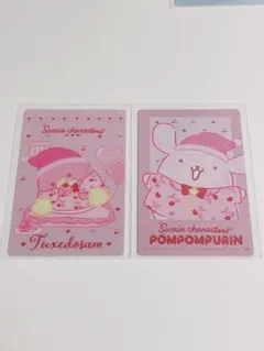 サンリオキャラクターズ カードウエハース8 タキシードサム ポムポムプリン