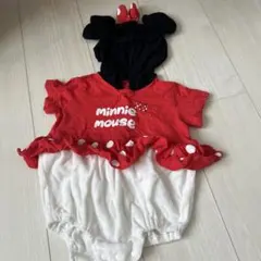 ミニー　半袖ロンパース