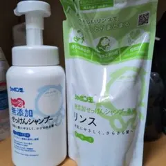 シャボン玉 無添加せっけんシャンプー 詰替え用リンス セットのサムネイル