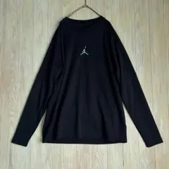 1159 Jordanジョーダン　長袖ドライフィットカットソー ブラック　XL