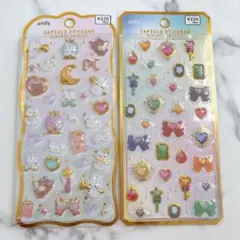 amifa正規品 カプセルシール キラキラクリスタル 2種類セット