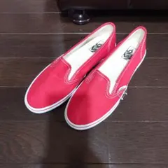 値下げVANS レッド スリッポン 23cm　赤