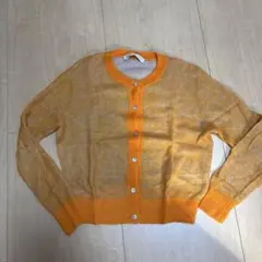 ZARA オレンジ カーディガン