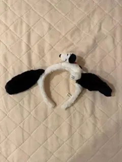 奏*音様 美品 USJスヌーピー カチューシャ 黒