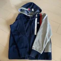 TOMMY HILFIGER ATHLETE パーカー S/P ネイビー/グレー