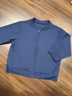⭐︎美品⭐︎薄手　エアリズム　ネイビージッパー付きパーカー80cm