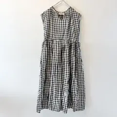coen Market ワンピース ロング ギンガムチェック