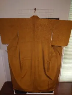 美品　洗える着物　小紋　袷　鮫小紋