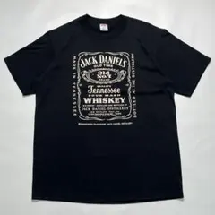 80s ジャックダニエル USA製 ビンテージTシャツ L 黒 酒T 8727Bのサムネイル