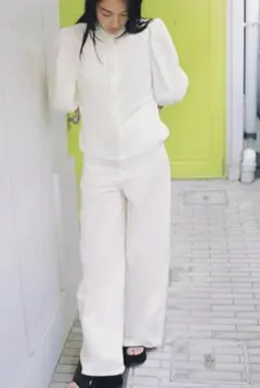 K911★新品ザラ ジーンズ ワイド デニム大きいサイズ40 XL 13号W78