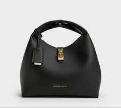 正規品】CHARLES & KEITH チャンス バケットバッグ チョコレート