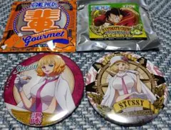 ワンピース　輩缶バッジ　GOURMET　ドでか缶バッジ　ステューシー⑦