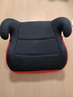 リーマンジュニアシート 黒と赤 メッシュ生地