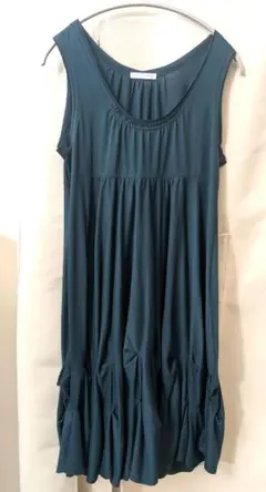 da da de épatant ノースリーブワンピース M ダークグリーン