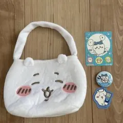 ちいかわ　ミニバッグ　缶バッジ　シール
