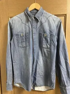COMME CA ISM デニムシャツ Mサイズ ライトブルー