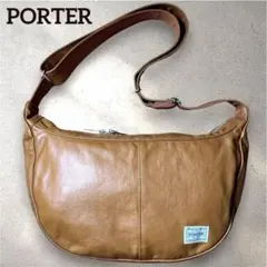 ✴️【未使用】PORTER フリースタイル ハーフムーンショルダーバッグ L