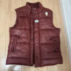G-STAR RAW ダウンベスト Sサイズ ダークレッド