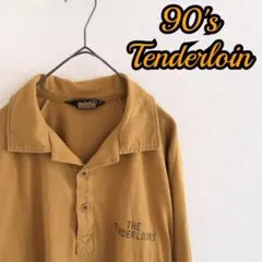 90s 初期タグ テンダーロイン 開襟ポロシャツ マスタード オープンカラーのサムネイル