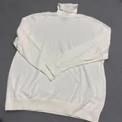 H&M ホワイト タートルネックニット UK XL