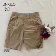 ユニクロ　UNIQLO チノショートパンツ　カジュアル　シンプル　ベージュ　S
