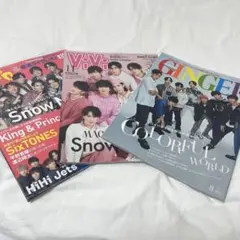 SnowMan 表紙 雑誌 3冊セット GINGER ViVi ポポロ