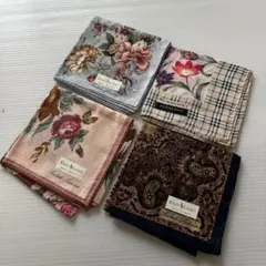 新品未使用品　　ラルフローレンのハンカチ3枚・バーバリーのハンカチ1枚 合計4枚