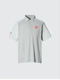 【希少※ホワイトグレーＬサイズ】UNIQLO ドライEXポロシャツアダムスコット 希少※ホワイトグレーLサイズ】UNIQLO ドライEXポロシャツアダム