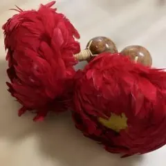 ウリウリ　フラダンス　フラ用品　ハワイ　赤　黄色　羽　羽根