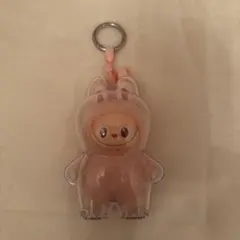 PIN FOR LOVE 【 G 】イニシャルピンク クリアケース付きミニラブブ