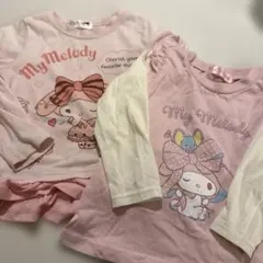 My Melody ピンク Tシャツ 90cm 100 マイメロ ピンクTシャツ